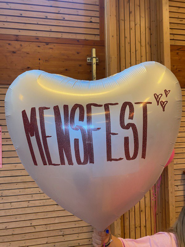Ballong med text Mensfest